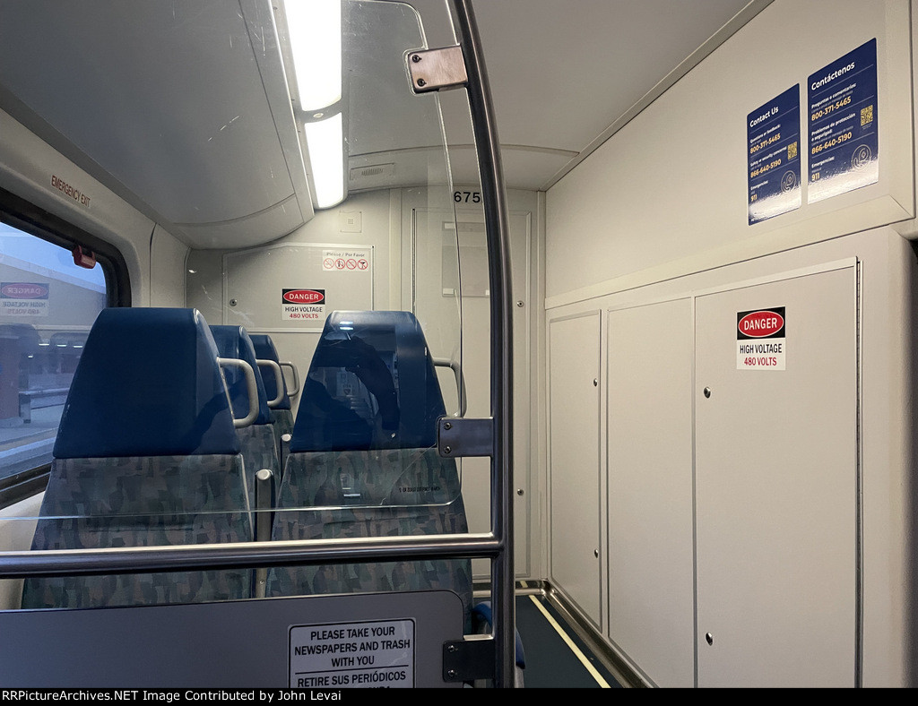 Interior of Metrolink Rolling Stock